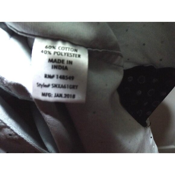 Steve's Jeans 3X gray short sleeve button down collared shirt - Picture 4 of 5